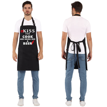 Funny Grilling Aprons for Men - BBQ Cooking Apron with 2 Pockets, Adjustable Neck Strap and 40" Long Ties - That's What I Do I Grill and I Know Things