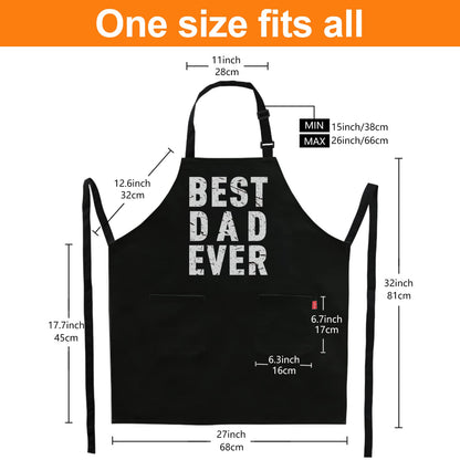 Funny Grilling Aprons for Men - BBQ Cooking Apron with 2 Pockets, Adjustable Neck Strap and 40" Long Ties - That's What I Do I Grill and I Know Things