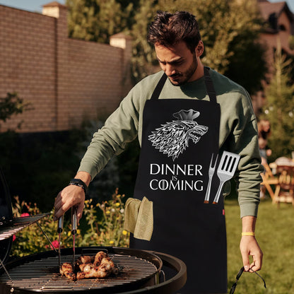 Funny Grilling Aprons for Men - BBQ Cooking Apron with 2 Pockets, Adjustable Neck Strap and 40" Long Ties - That's What I Do I Grill and I Know Things