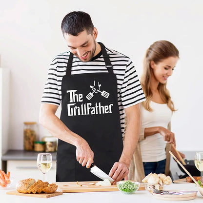 Funny Grilling Aprons for Men - BBQ Cooking Apron with 2 Pockets, Adjustable Neck Strap and 40" Long Ties - That's What I Do I Grill and I Know Things