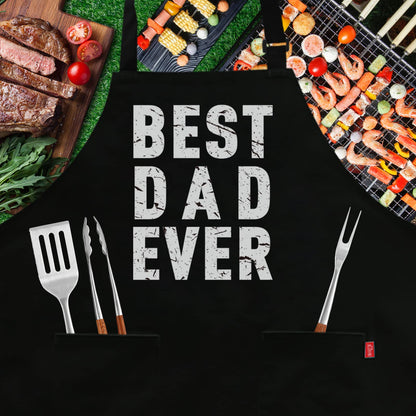 Funny Grilling Aprons for Men - BBQ Cooking Apron with 2 Pockets, Adjustable Neck Strap and 40" Long Ties - That's What I Do I Grill and I Know Things