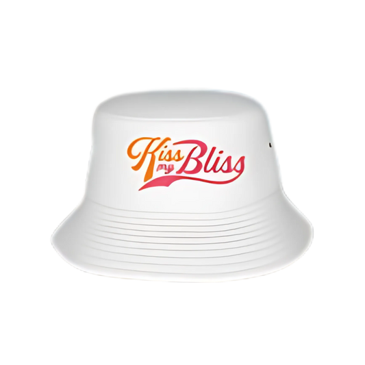 White Bucket Hat w/ Logo